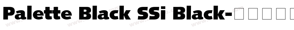 Palette Black SSi Black字体转换